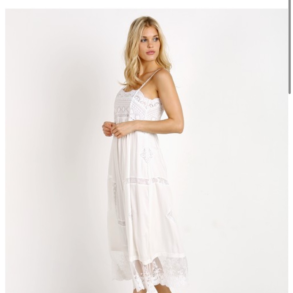 Spell Peaches Slip Dress with lace, NWT, XL - Picture 7 of 17